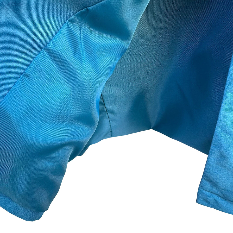 Coldwater Creek Silk Old Money Teal Blazer Womens Preppy Regency Button Jacket 16