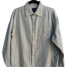 Switch Kenneth Cole Reaction Men&#39;s Light Green Striped Long Sleeve Button-Down Shirt L 2 image