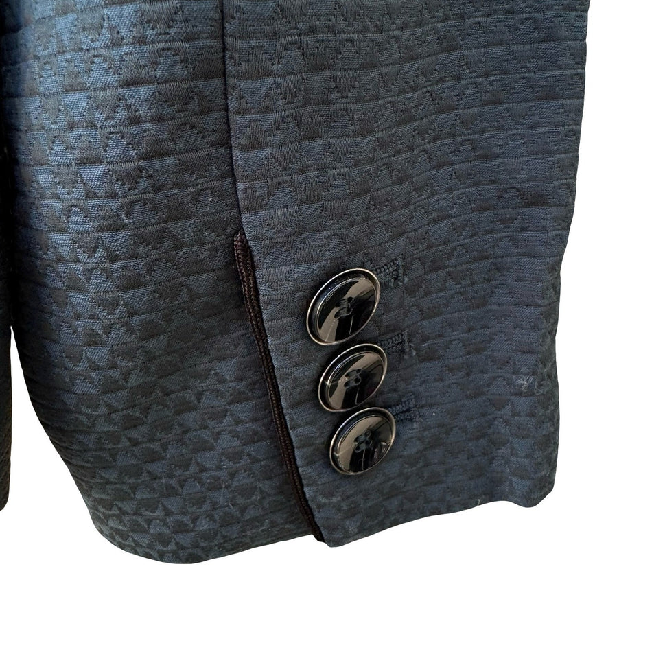 The Limited Textured Corporate Blazer Career Jacket Minimalist Teal Womens M