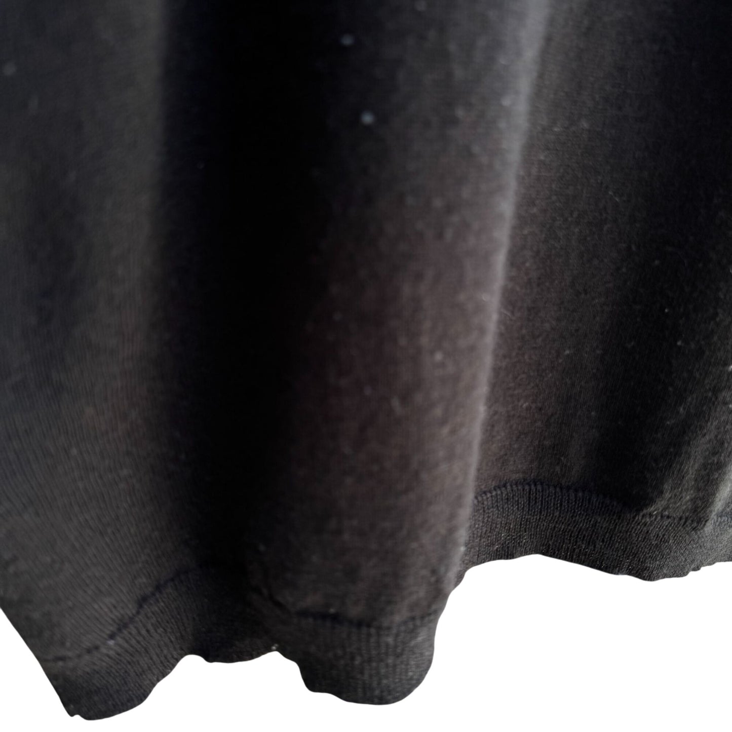 La Redoute Vintage Womens Wool Blend Long Sleeve Minimalist Black Knit Sweater L