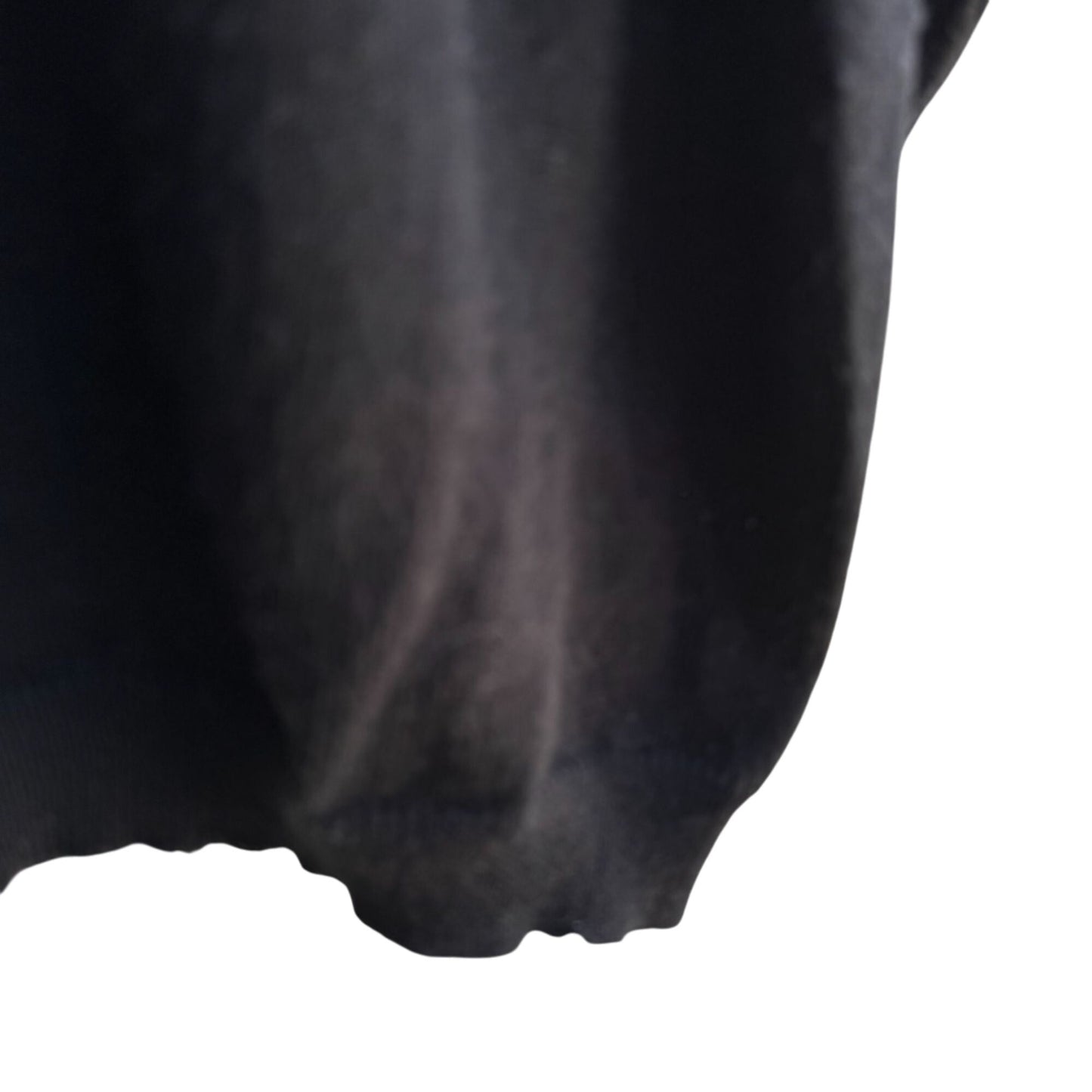 La Redoute Vintage Womens Wool Blend Long Sleeve Minimalist Black Knit Sweater L