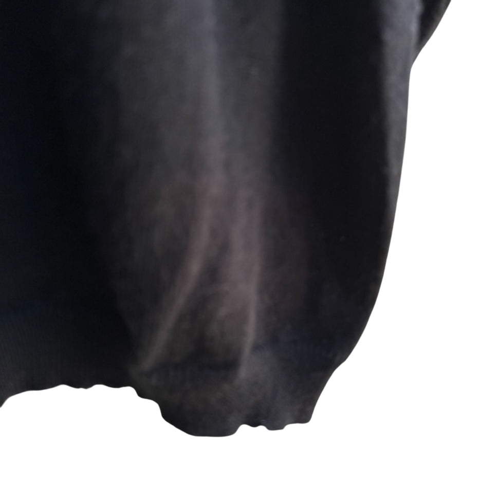 La Redoute Vintage Womens Wool Blend Long Sleeve Minimalist Black Knit Sweater L