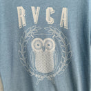 Switch RVCA Artist Network Program Mens Blue Owl Graphic Print Short Sleeve T-Shirt - S 3 image