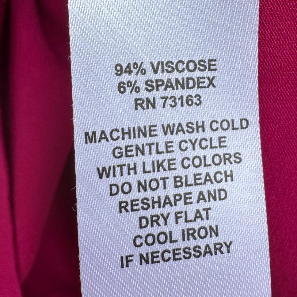 Cupio Signature Juliana Tank Top Pink Plum Crepe Knit Sleeveless L NEW Layering