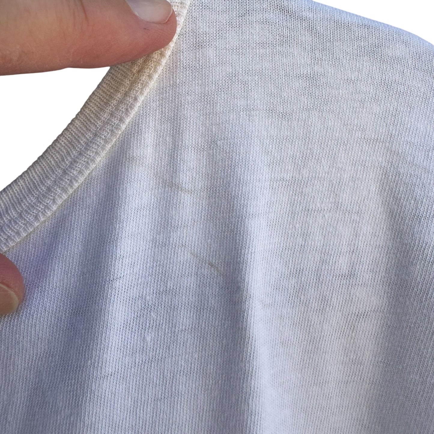 Vintage 80s Catalina Islands Graphic White Crew Neck Hugger Free Style Shirt OS