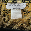 Switch Alan Austin Vintage Silk Gold Black Lame Paisley Floral Women&#39;s Shirt Blouse 10 2 image