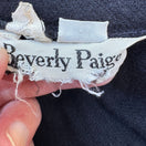 Switch Beverly Paige Vintage 70s Wool Accordian Pleat Black Full Circle Maxi Skirt XS 2 image