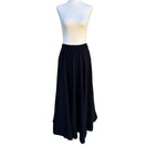 Switch Beverly Paige Vintage 70s Wool Accordian Pleat Black Full Circle Maxi Skirt XS 3 image