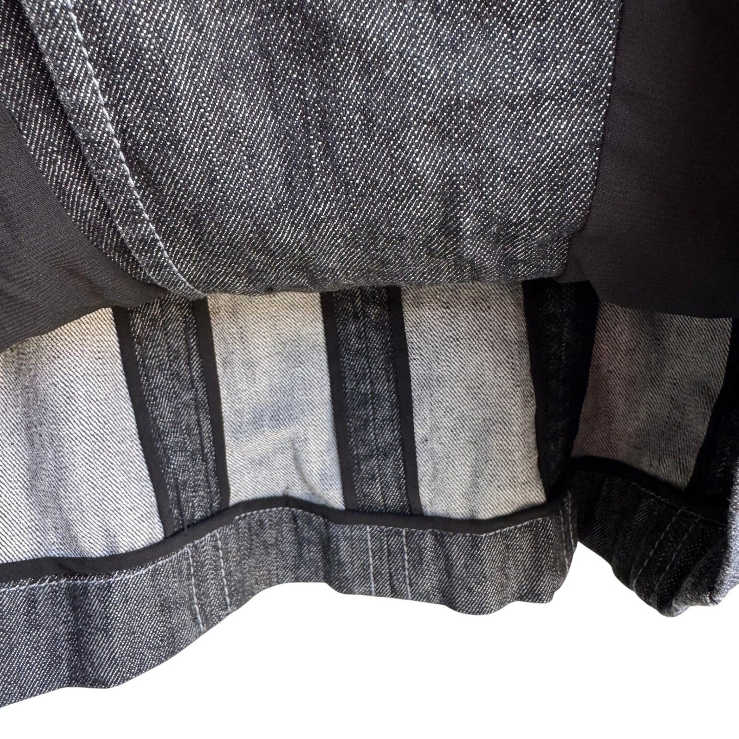 Randolph Duke The Look Jeans Dark Wash Denim Blazer Metal Hardware Jacket Size 8