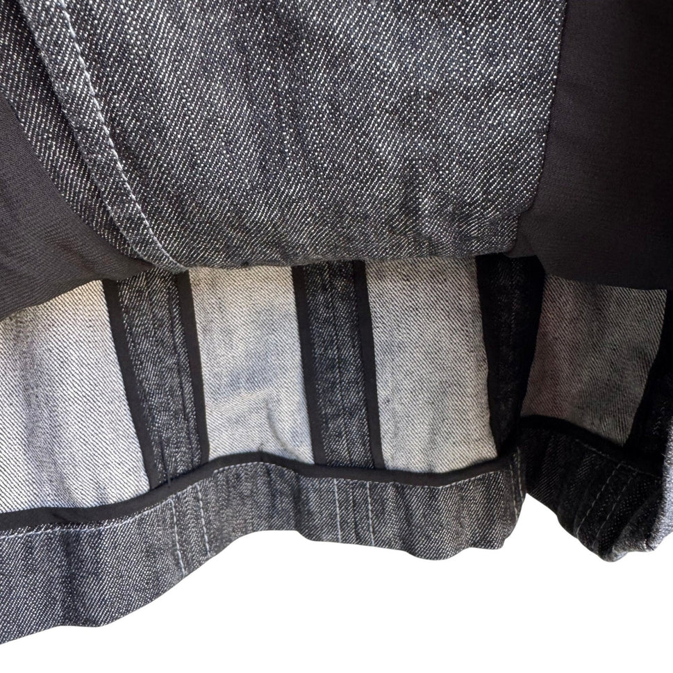 Randolph Duke The Look Jeans Dark Wash Denim Blazer Metal Hardware Jacket Size 8