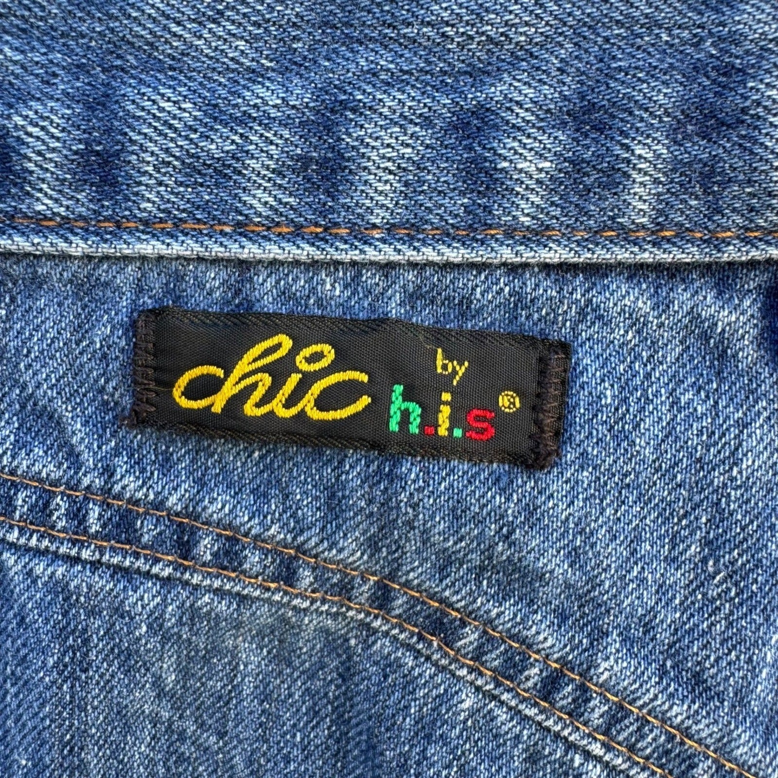 Chic by HIS Vintage 70s 80s High Waisted Straight Leg Jeans Medium Wash Women