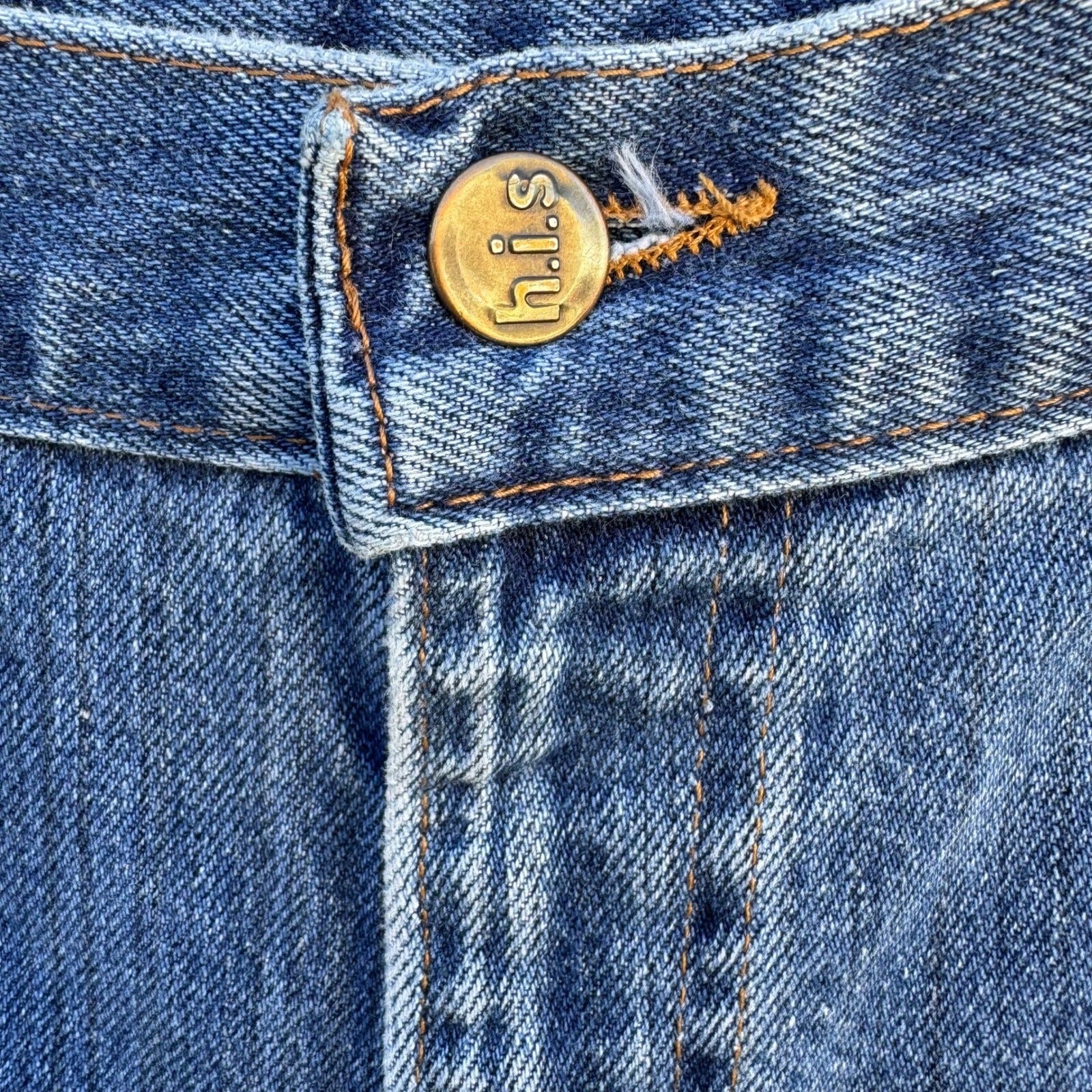 Chic by HIS Vintage 70s 80s High Waisted Straight Leg Jeans Medium Wash Women