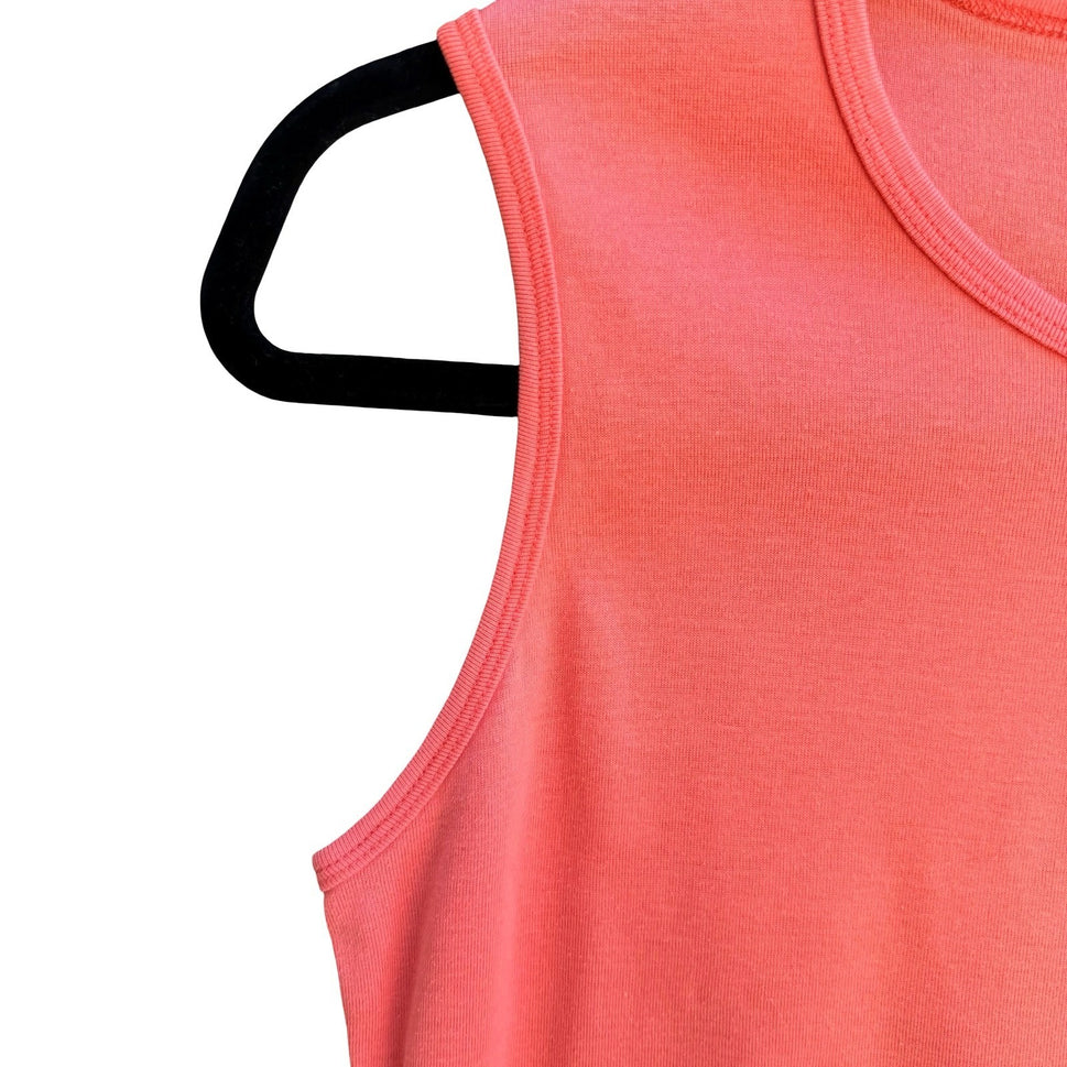 Ralph Lauren Preppy Orange Sleeveless Cotton Knit Top Made In Japan S Minimalist