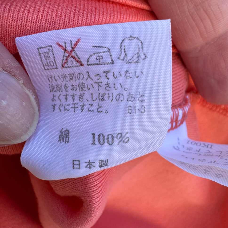 Ralph Lauren Preppy Orange Sleeveless Cotton Knit Top Made In Japan S Minimalist