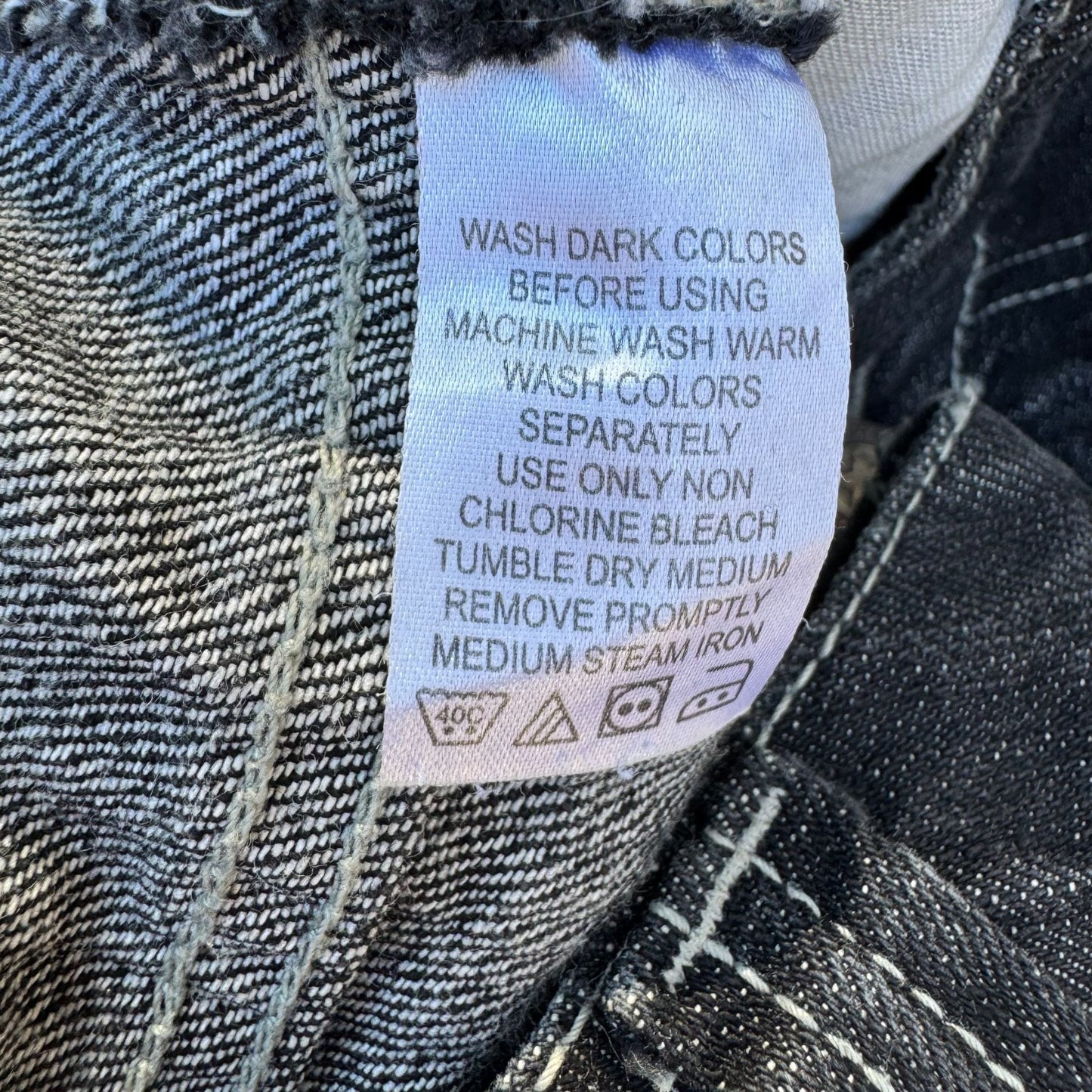 Liberty Blues Vintage Mens Dark Wash Denim Studded Pockets Straight Leg Jeans 40