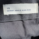 Switch Gap Skinny Ankle High Rise Pants Snap Hem Business Casual Preppy Gray Womens 10 3 image