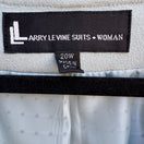 Switch Larry Levine Vintage Womens Snap Closure Dressy Light Blue Suit Blazer Jacket 20W 3 image
