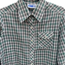 Switch Ship N Shore Vintage 70s Plaid Button-Up Shirt Green Black Long Sleeve Retro L 3 image