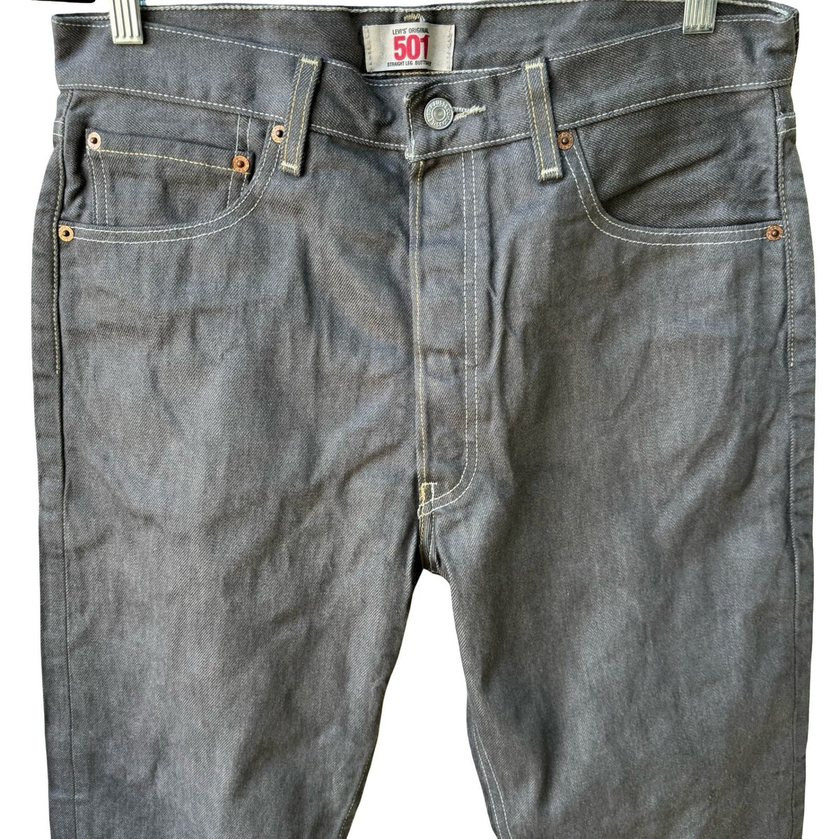 Levi's 501 WPL 423 Vintage Y2K Streetwear Jeans Mens Gray 34x30 Made In Mexico