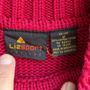 Switch Lizsport Vintage Magenta Pink Cable Knit Cotton Mock Neck Cropped Sweater Small 2 image
