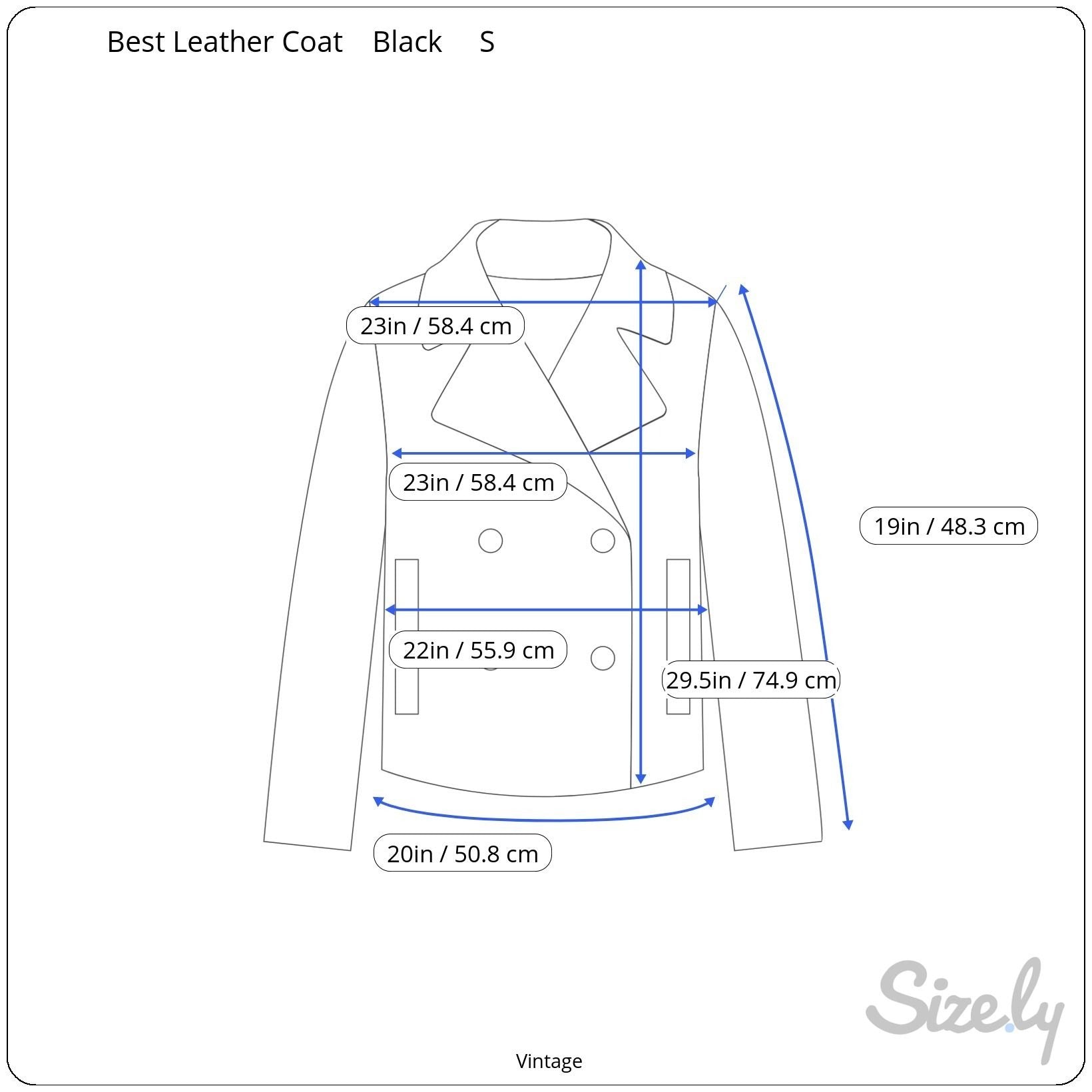 Best Vintage Black Genuine Leather Coat Jacket Womens Floral Trim Button Closure