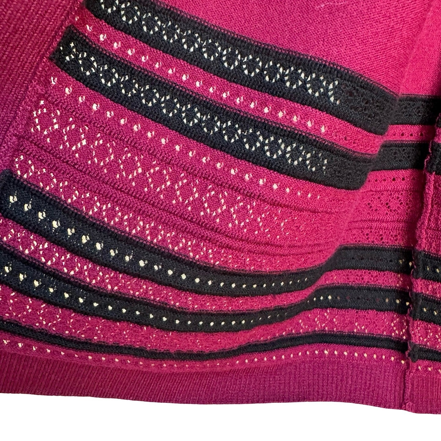 Sienna Sage Minimalist Preppy Layering Striped Open Front Cardigan Sweater S NWT