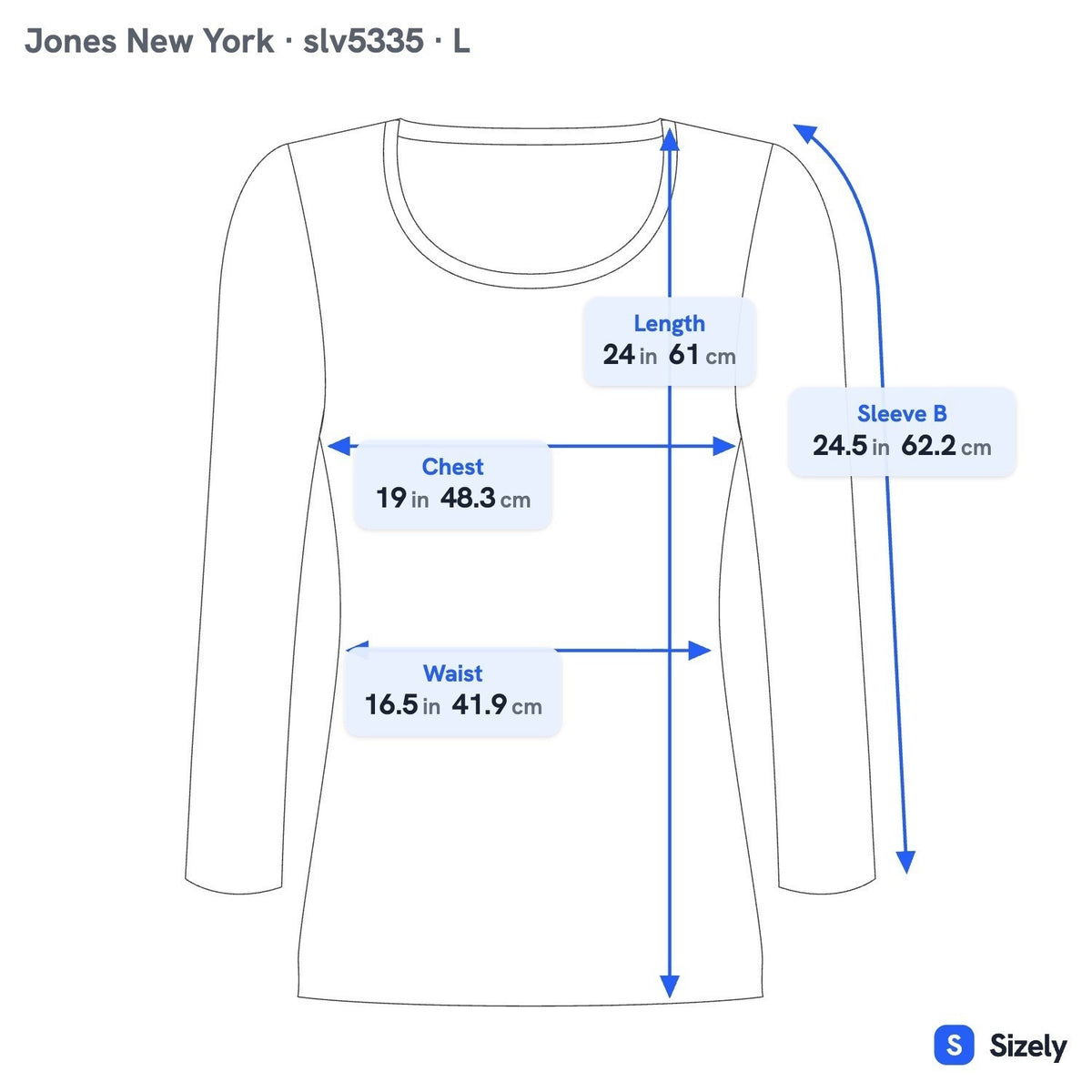 Jones New York Collection 100% Cashmere Minimalist Luxury V-Neck Knot Sweater L