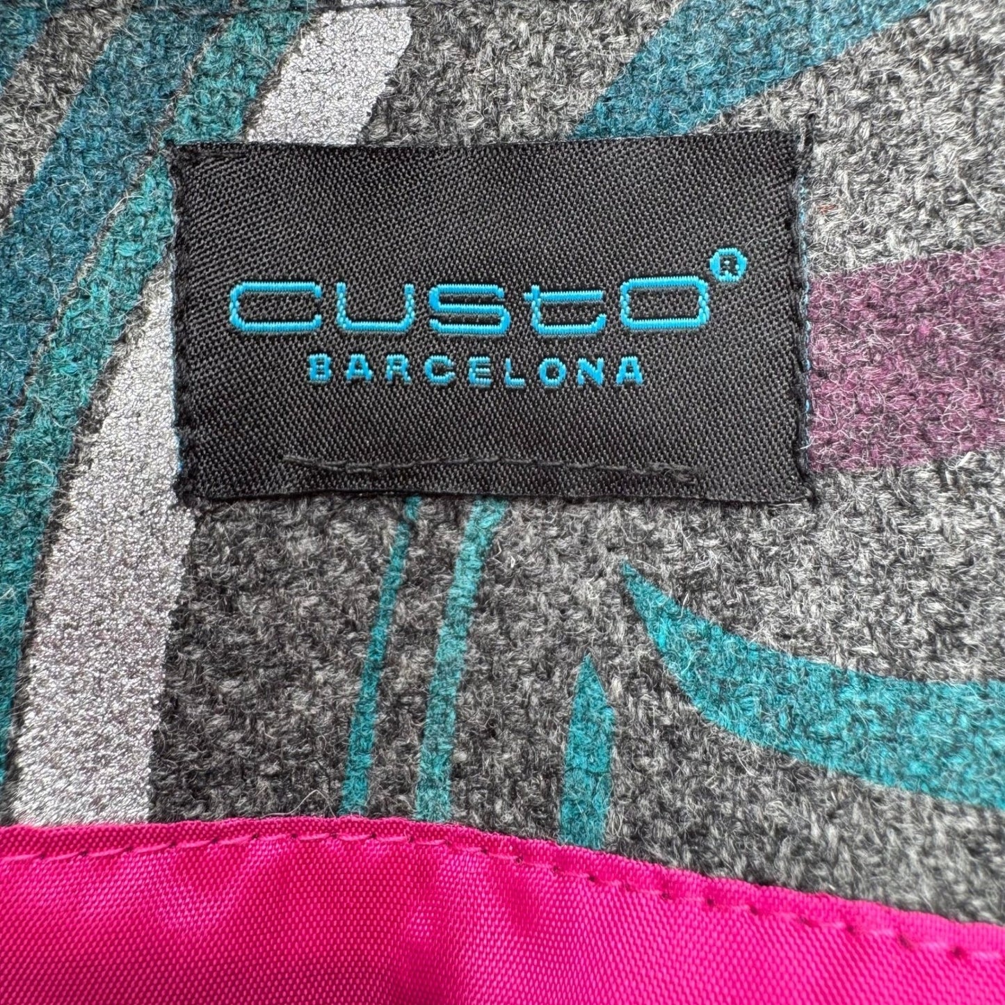 Custo Barcelona Vintage Y2K Wool Cashmere Mod Retro Designer Sample Mini Skirt 4