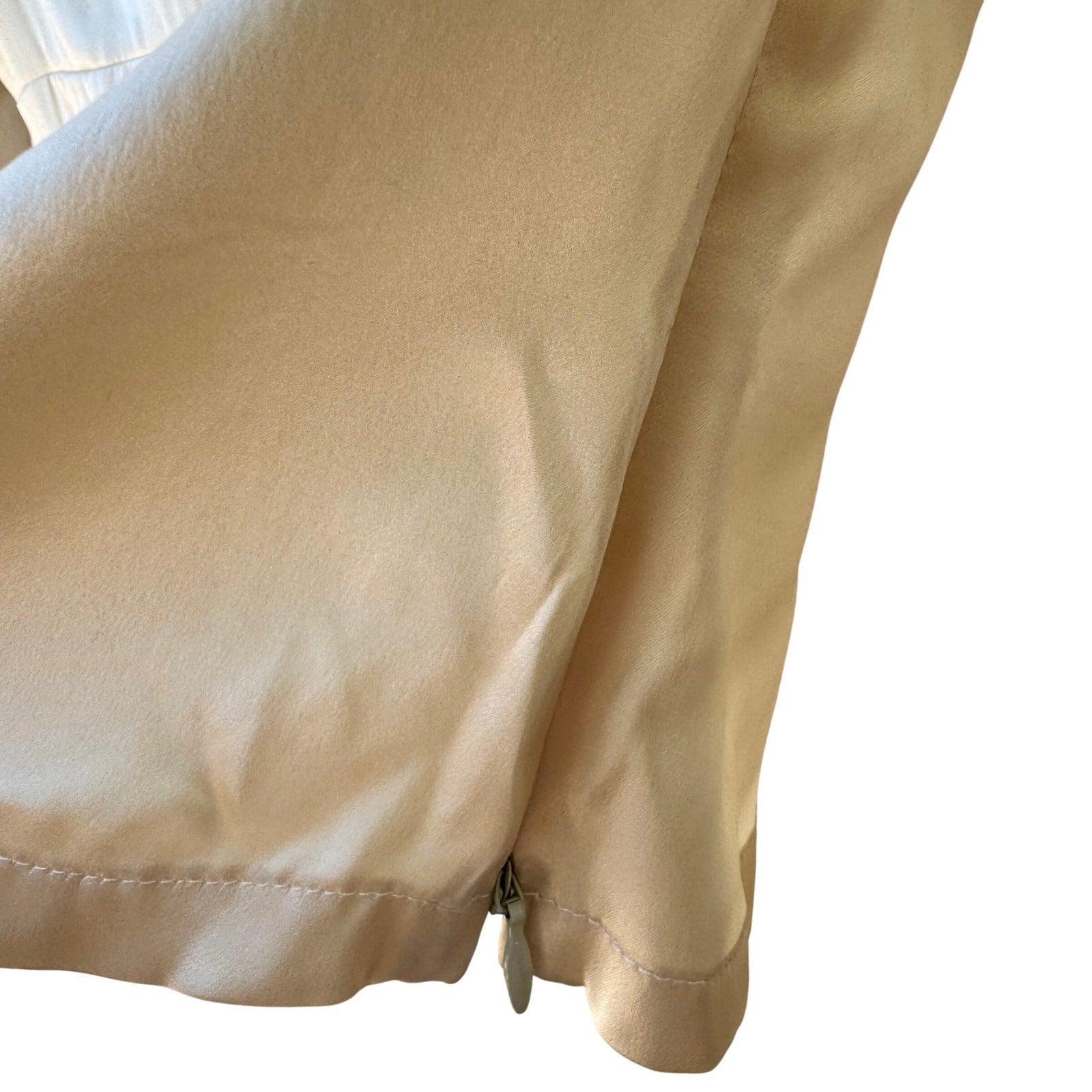 Santisima Y2K 100% Silk Quiet Luxury Old Money Minimalist Shawl Collar Blouse S