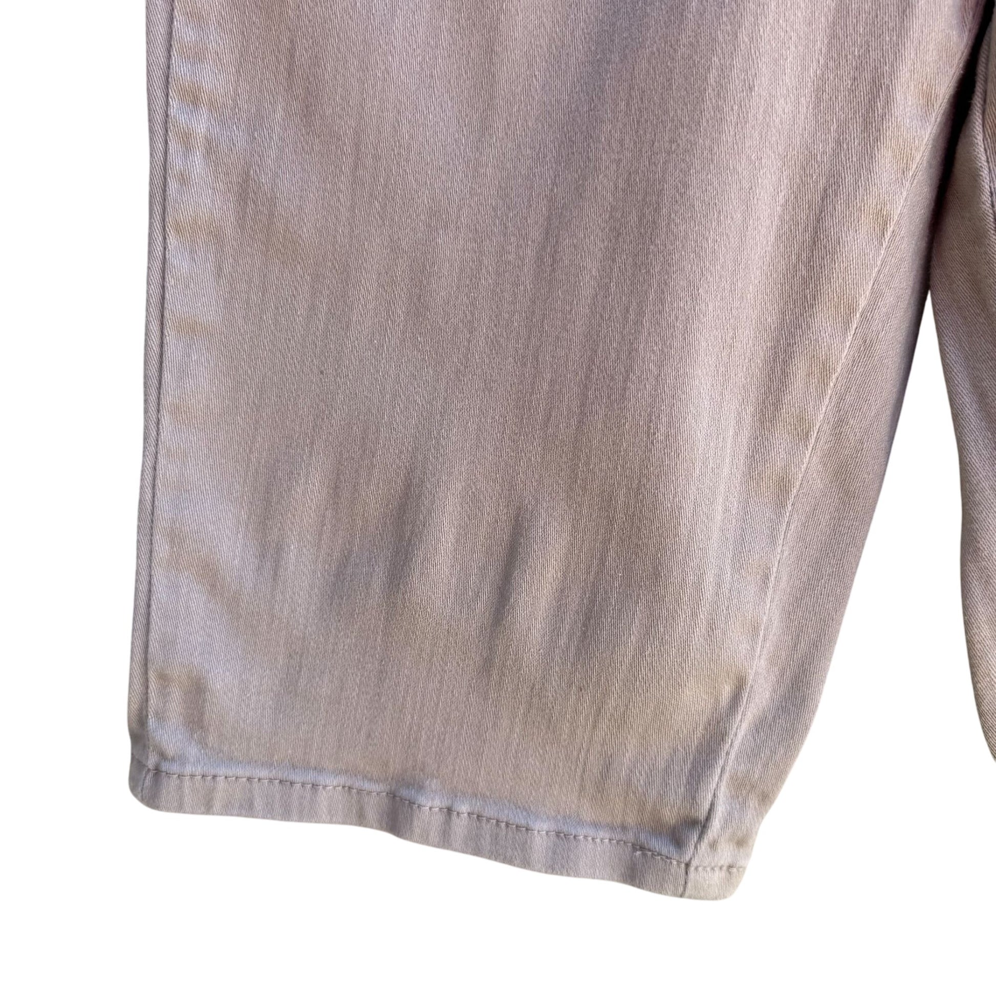 Dg2 By Diane Gilman Womens Beige Cotton Blend Stretch Long Bermuda Shorts 2