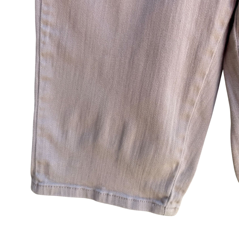 Dg2 By Diane Gilman Womens Beige Cotton Blend Stretch Long Bermuda Shorts 2