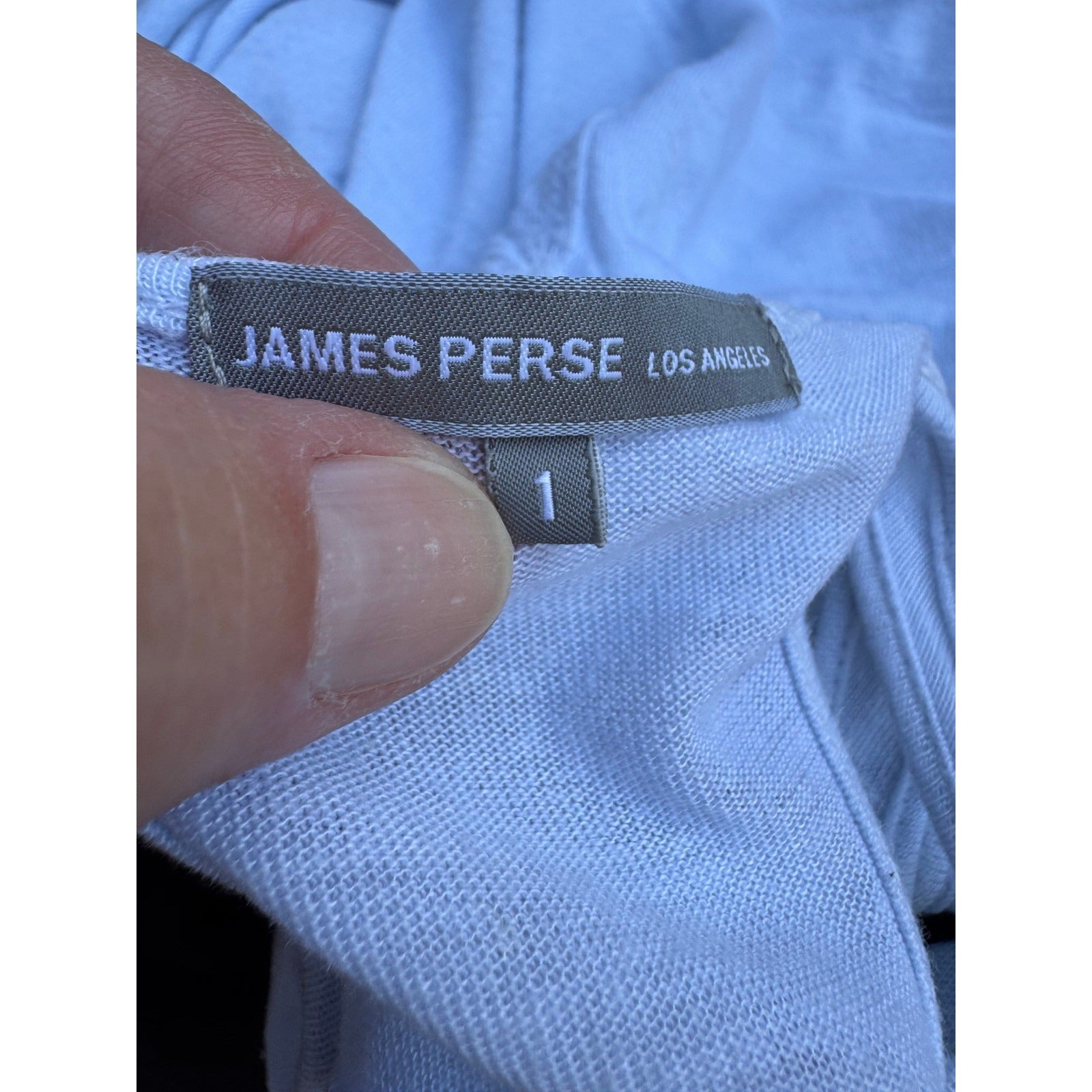 James Perse Minimalist Coastal Linen Blend Racerback Maxi Tank Dress Beachwear S
