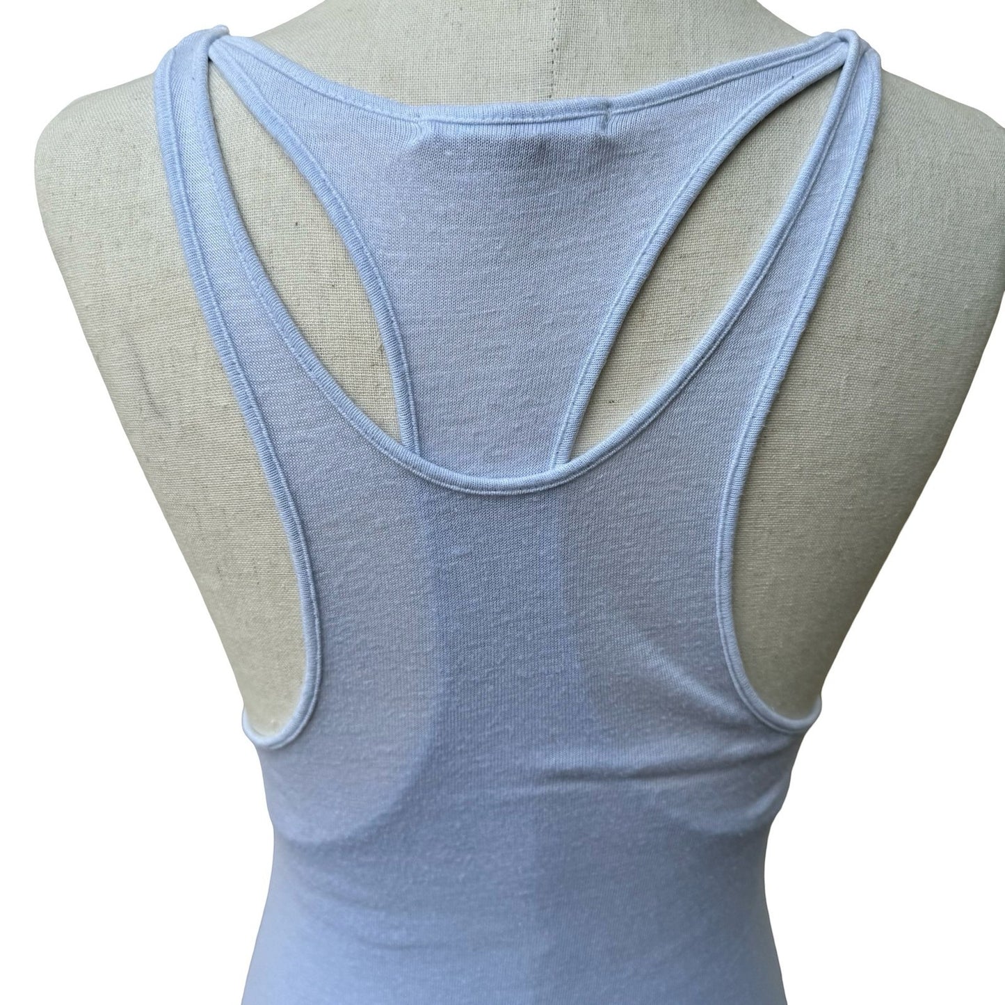 James Perse Minimalist Coastal Linen Blend Racerback Maxi Tank Dress Beachwear S