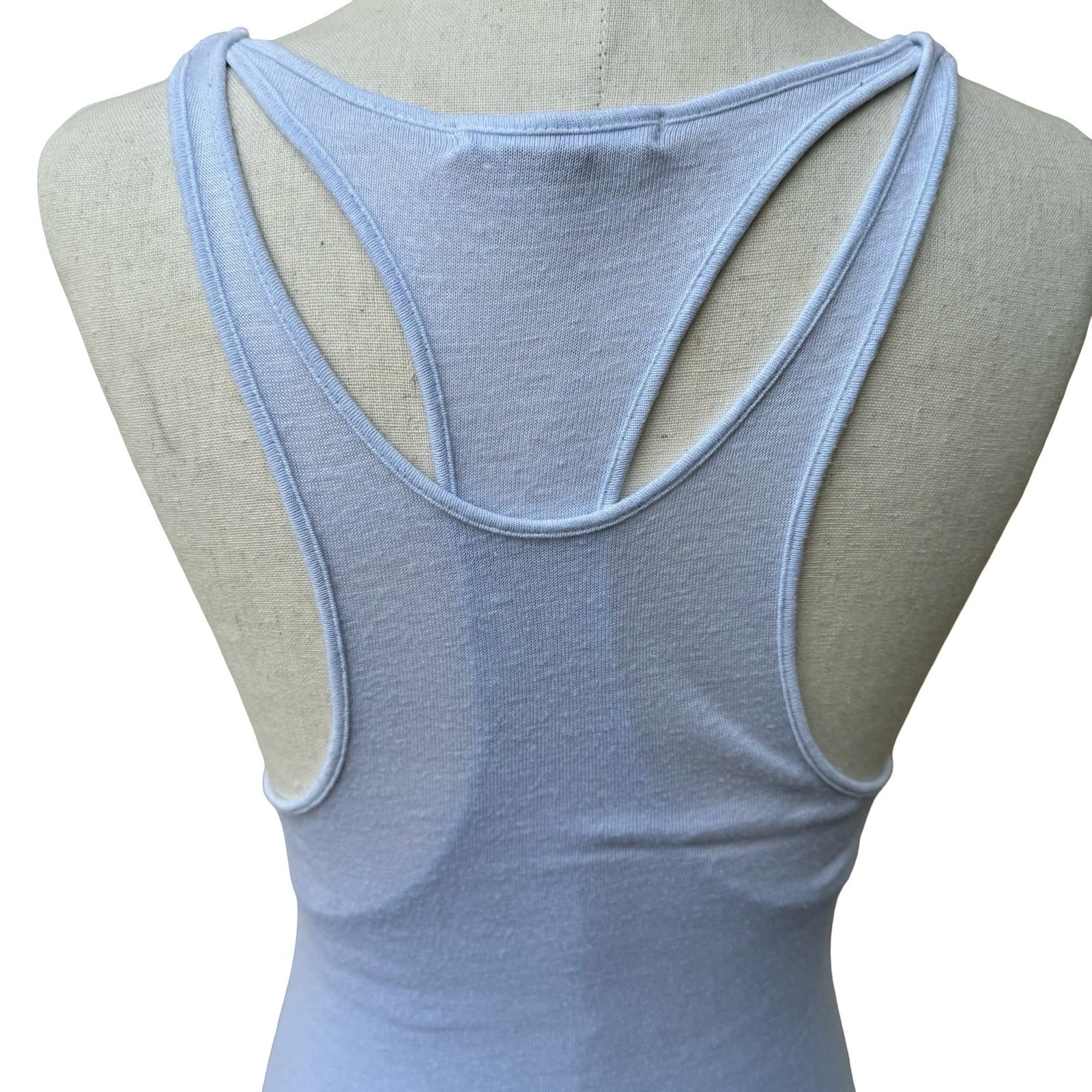 James Perse Minimalist Coastal Linen Blend Racerback Maxi Tank Dress Beachwear S