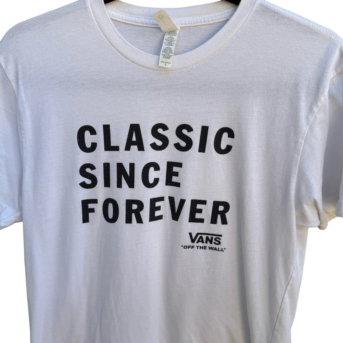 Vans Classic Since Forever Graphic Shirt Skater White Mens S Next Level Apparel