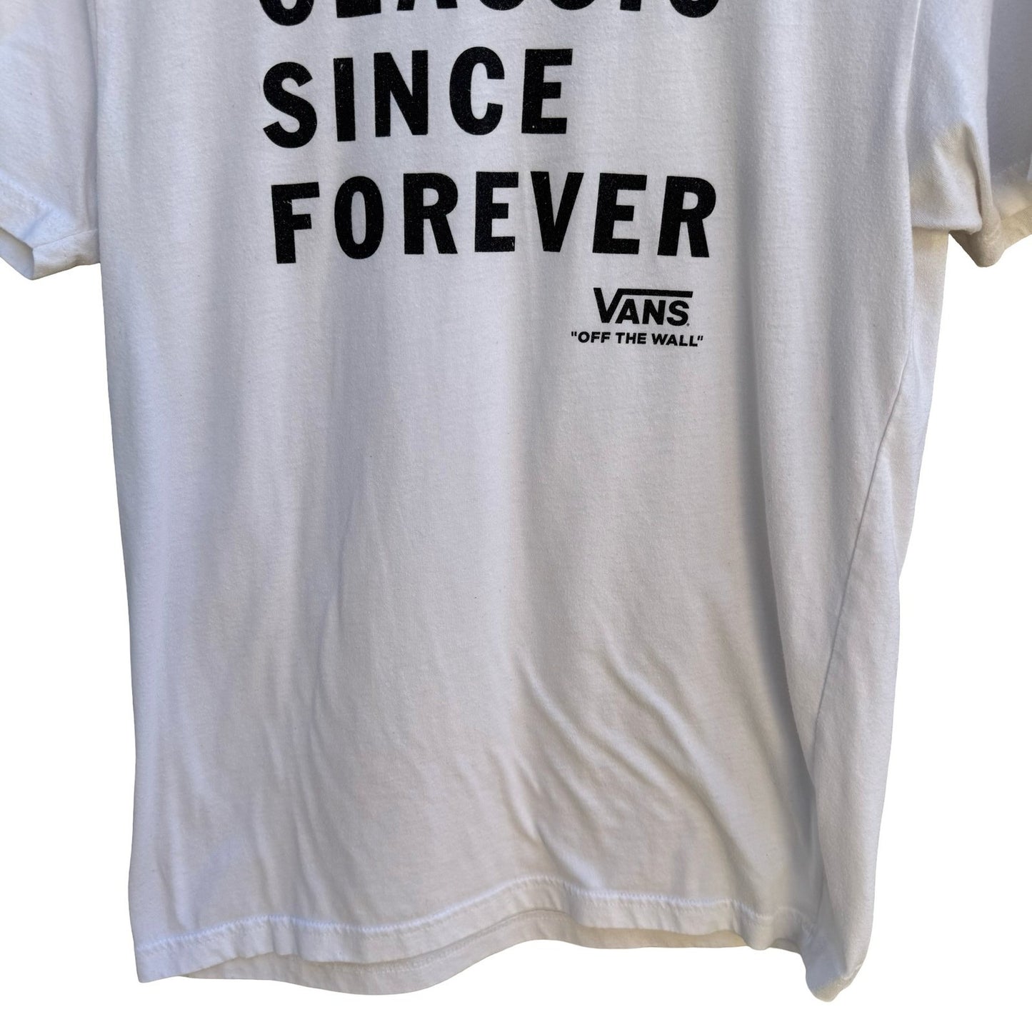 Vans Classic Since Forever Graphic Shirt Skater White Mens S Next Level Apparel