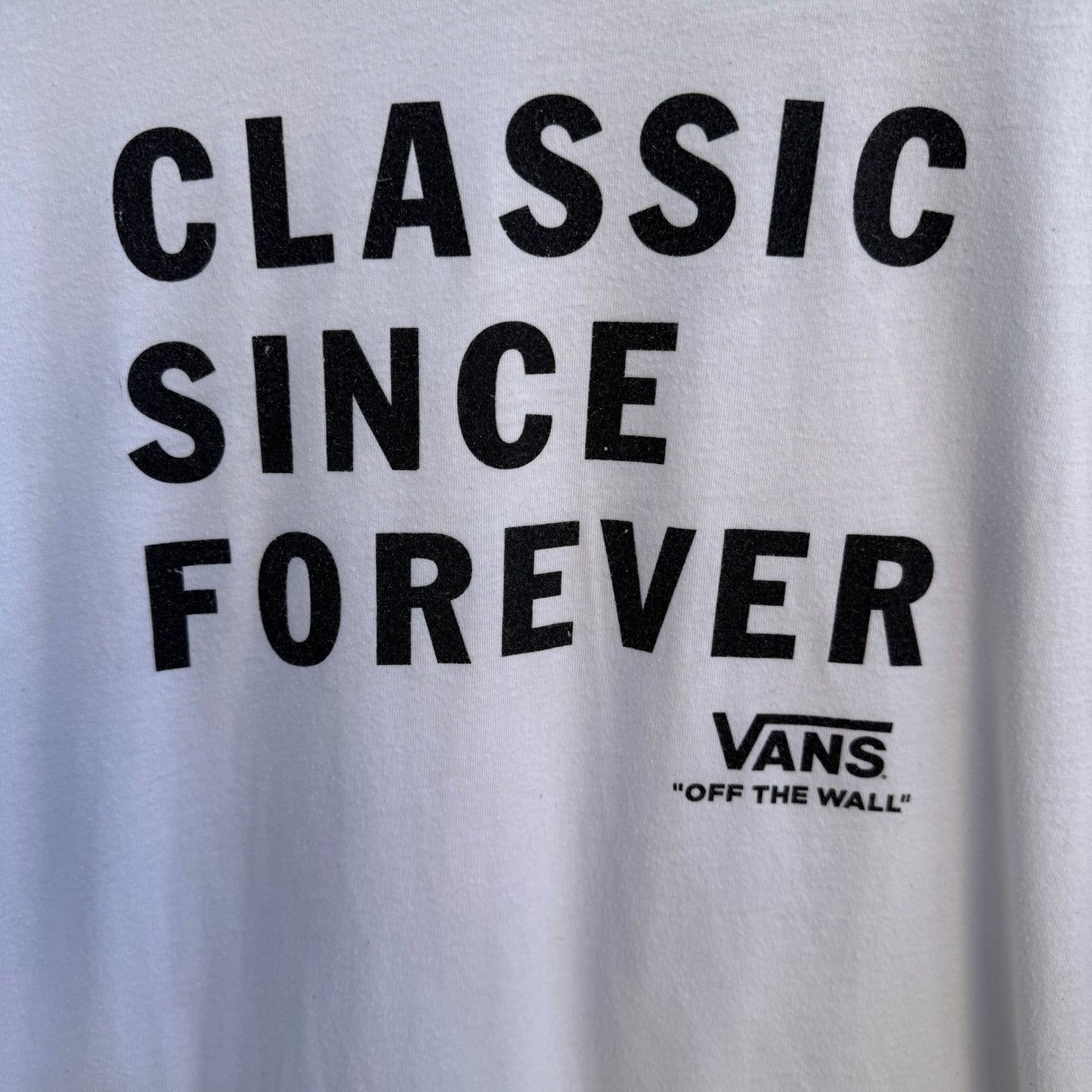 Vans Classic Since Forever Graphic Shirt Skater White Mens S Next Level Apparel
