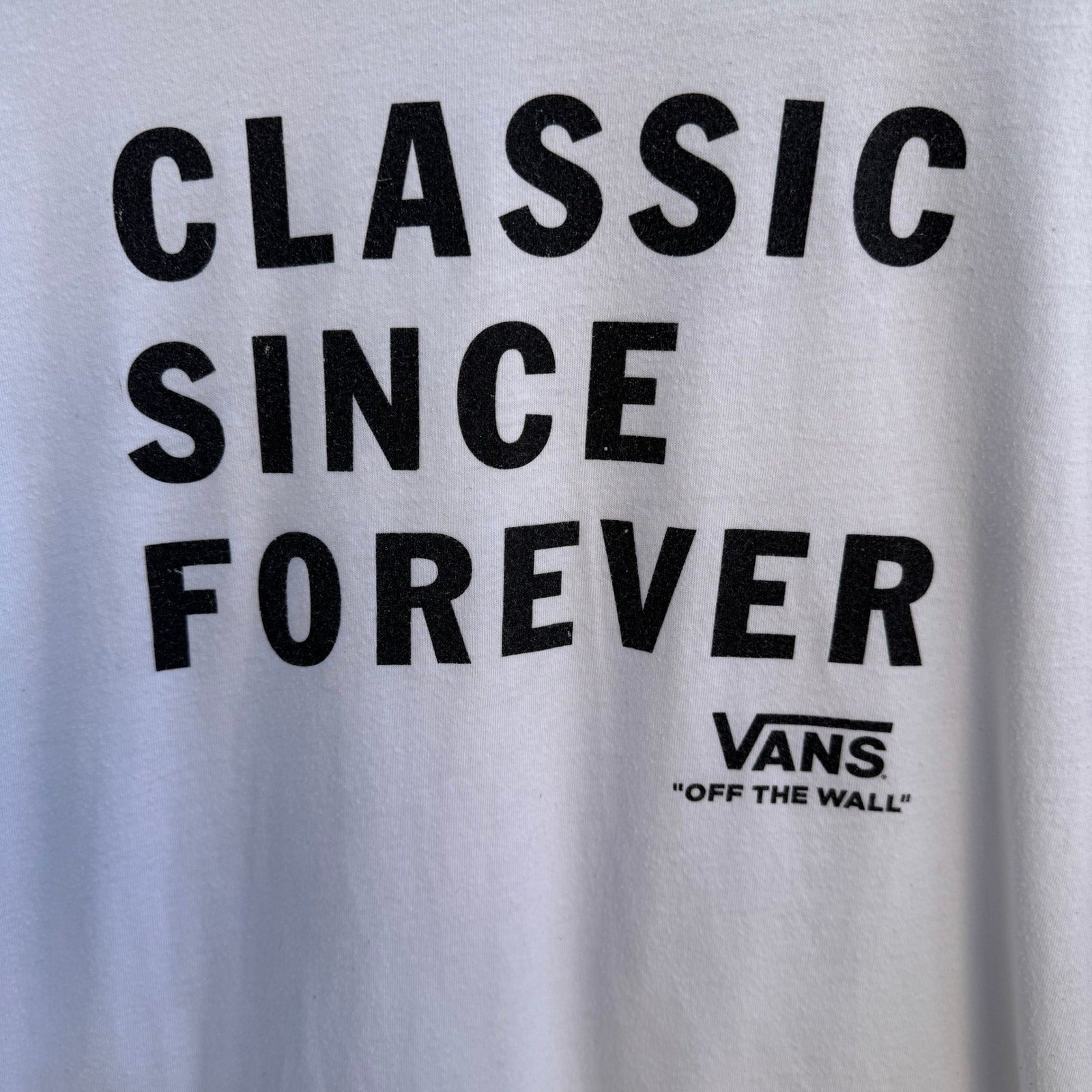 Vans Classic Since Forever Graphic Shirt Skater White Mens S Next Level Apparel