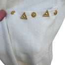 Switch Designs Limited Vintage Womens Shawl Collar Gold Silver Embellished Knit Cardigan 3 image