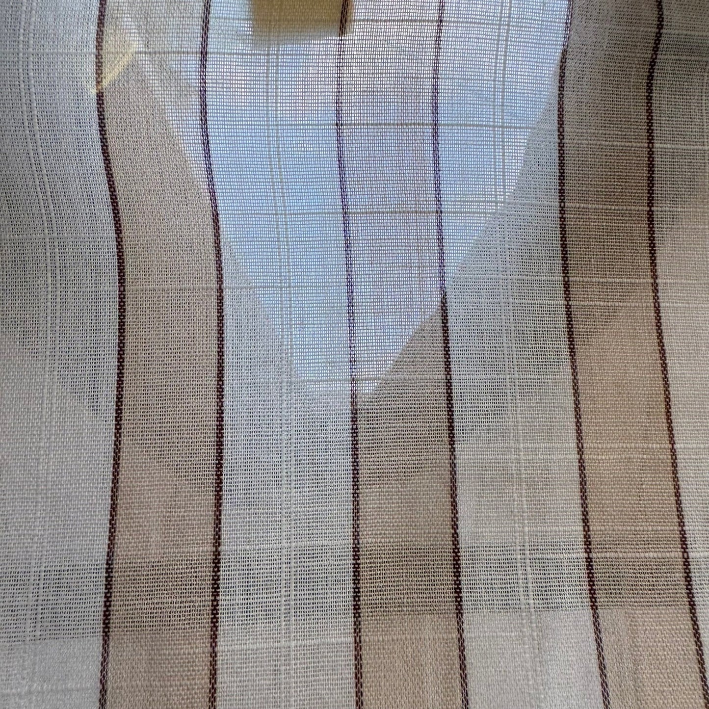 Van Heusen 417 Vanopress Vintage 70s Stripe Dagger Collar Linen Look Disco Shirt