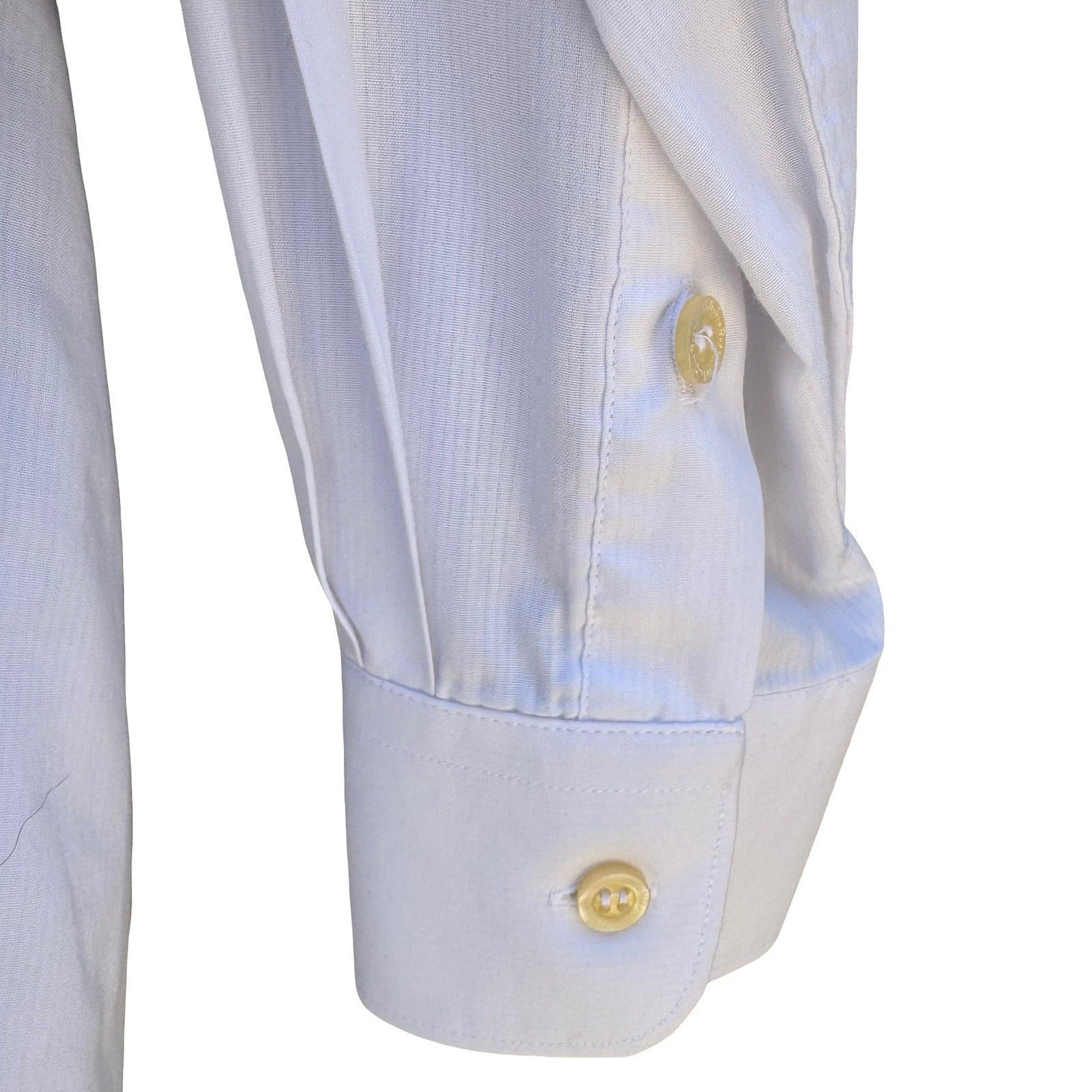 Valentino Rudy Vintage Mens L Minimalist White Long Sleeve Dress Shirt Corporate