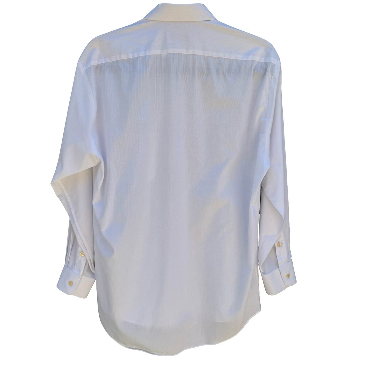 Valentino Rudy Vintage Mens L Minimalist White Long Sleeve Dress Shirt Corporate