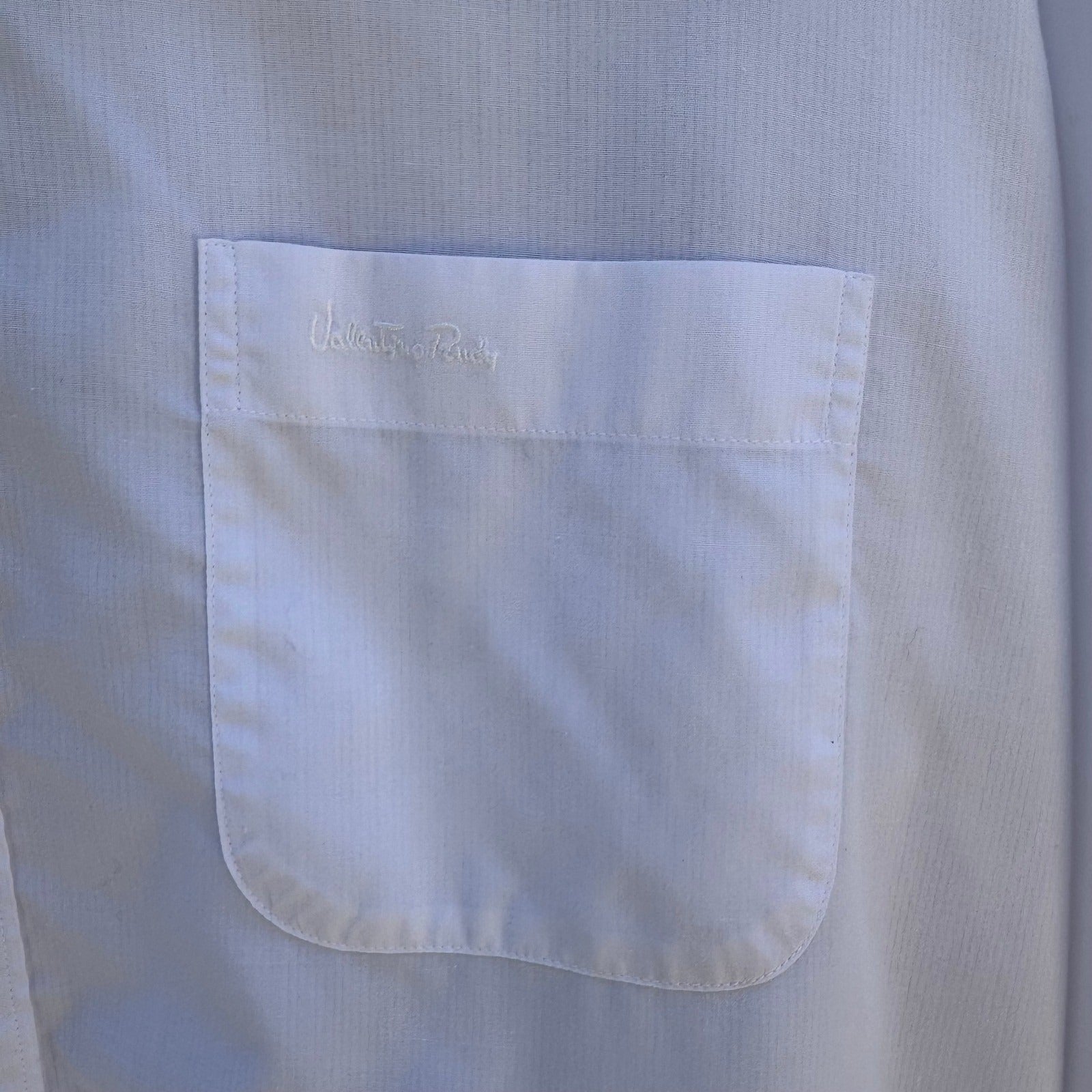 Valentino Rudy Vintage Mens L Minimalist White Long Sleeve Dress Shirt Corporate