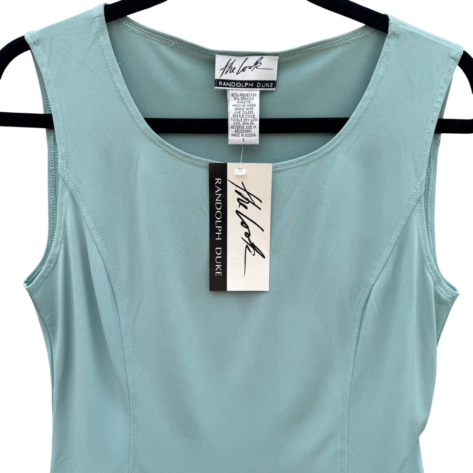 Randolph Duke The Look Womens Sleeveless Scoop Neck Top Seafoam Green Size S NWT