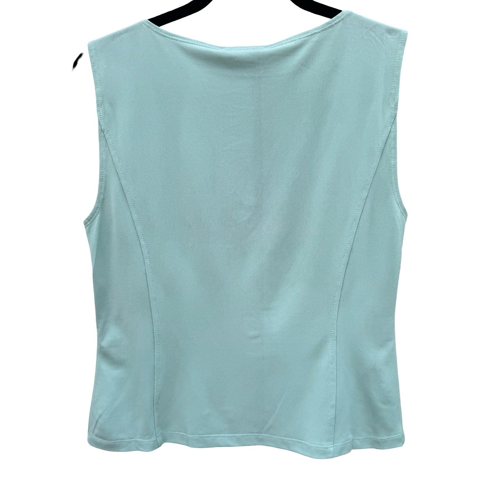 Randolph Duke The Look Womens Sleeveless Scoop Neck Top Seafoam Green Size S NWT