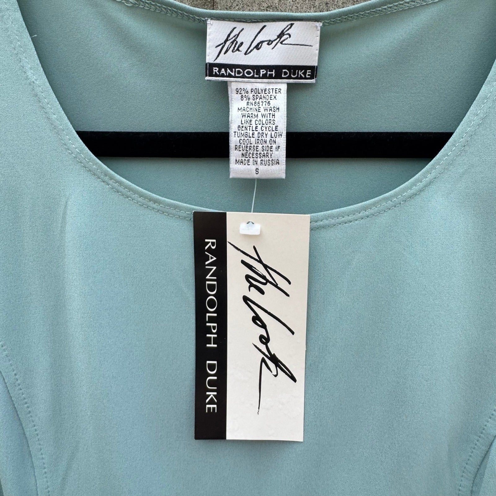 Randolph Duke The Look Womens Sleeveless Scoop Neck Top Seafoam Green Size S NWT