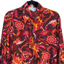 Switch Diane Von Furstenberg Women&#39;s Vintage Silk Floral Button-Up Long Sleeve Blouse 2 image