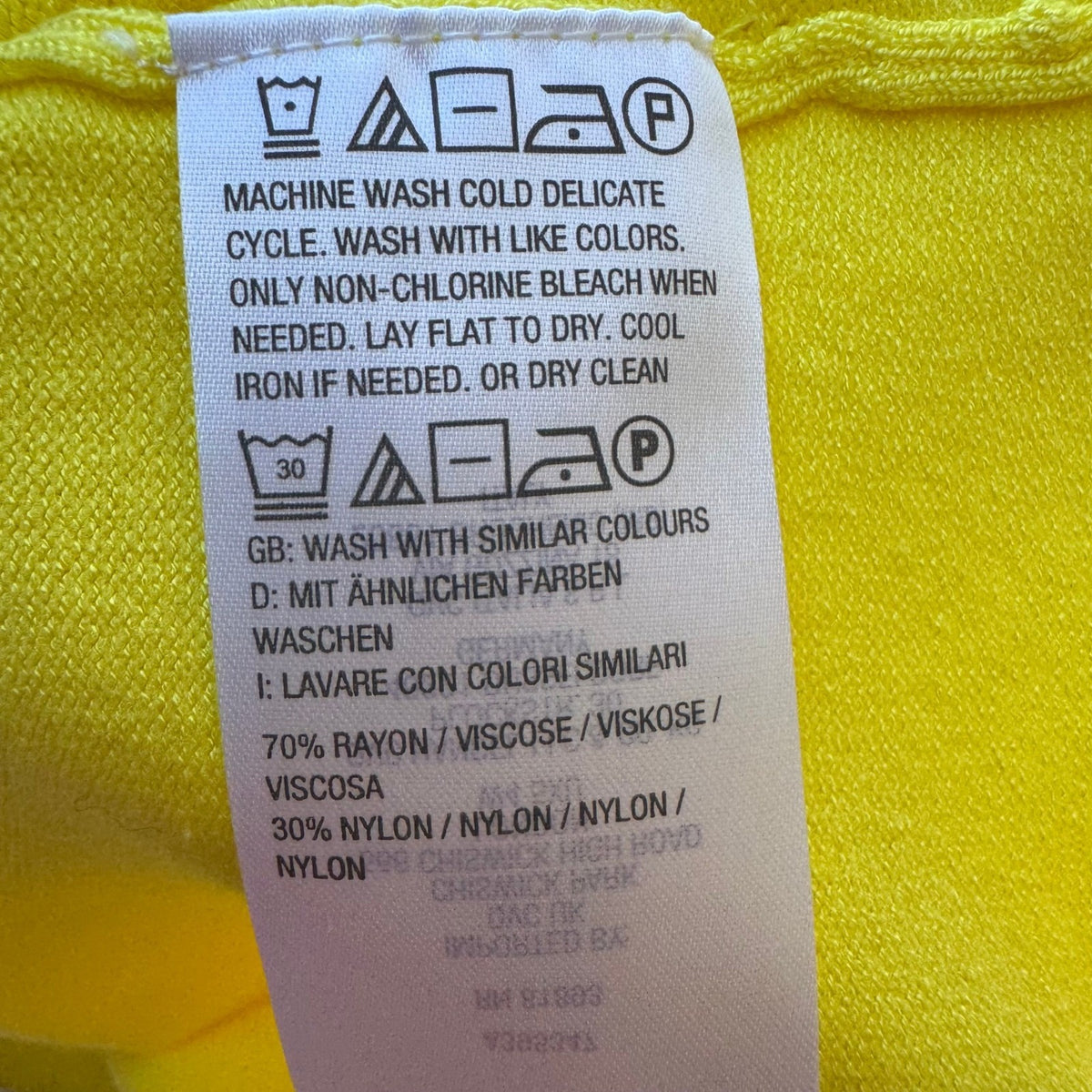 Jason Wu Pointelle Hem Knit Minimalist Layering Shell Yellow Tank Top L NEW