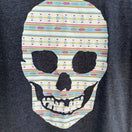 Switch Vans Kids Skull Graphic Off The Wall Charcoal Short Sleeve Tee Shirt Juniors XL 2 image