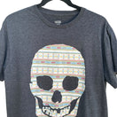 Switch Vans Kids Skull Graphic Off The Wall Charcoal Short Sleeve Tee Shirt Juniors XL 3 image